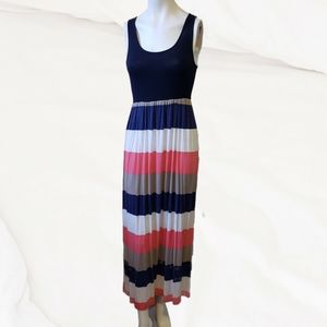 Flamingo Urban small striped sleeveless flowy maxi dress